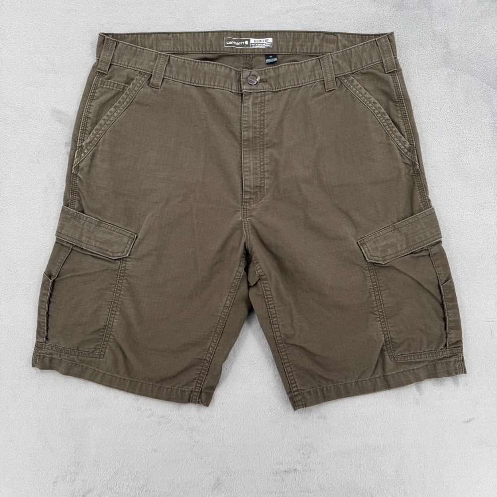 Carhartt Force Relaxed Fit Cargo Shorts Mens Green Ripstop BS3543-M Size 42